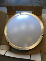 14" LED Fixture flush mount, dimmable